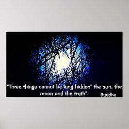 Poster von Buddha Zitat über Wahrheit