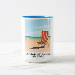 Poster von Lytham St Annes Lancashire Zweifarbige Tasse