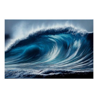 Poster Vortex bleu