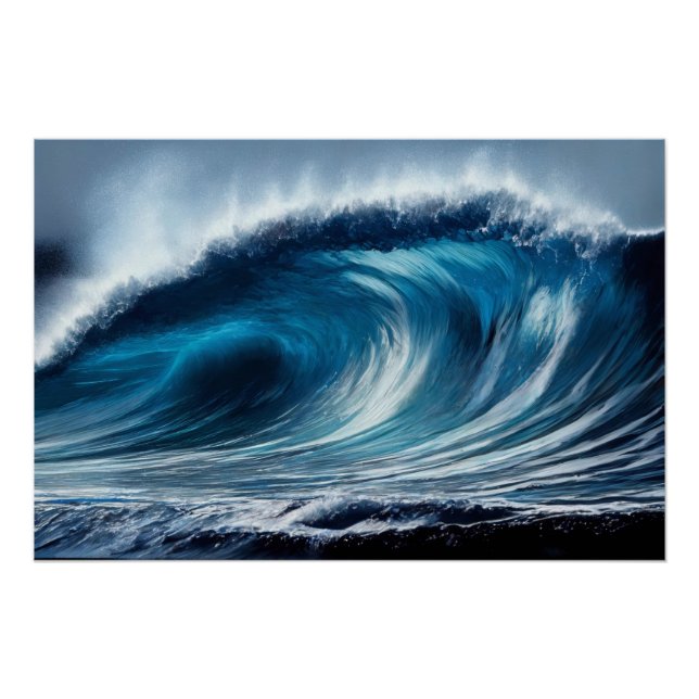 Poster Vortex bleu (Devant)