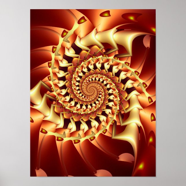 Poster Vortex bronze (Devant)