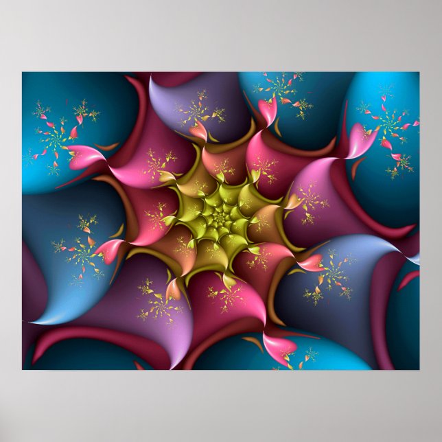 Poster Vortex des couleurs (Devant)