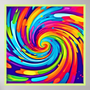 Poster Vortex vibrant dans le tourbillon artistique