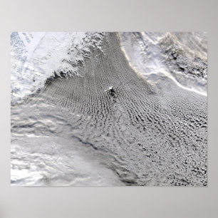 Poster Vortices nuageuses au large de l'île Jan Mayen