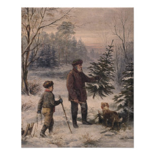 Poster Vorweihnacht   F Kruger  Noël allemand