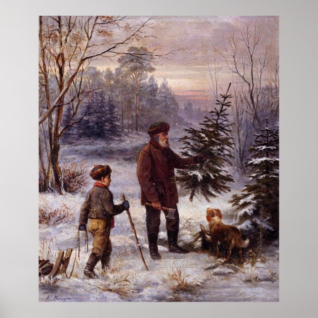 Poster Vorweihnacht Franz Krüger Arbre de Noël (Devant)