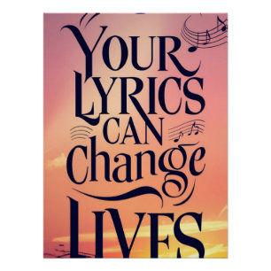 Poster Vos Paroles Peuvent Changer Des Vies