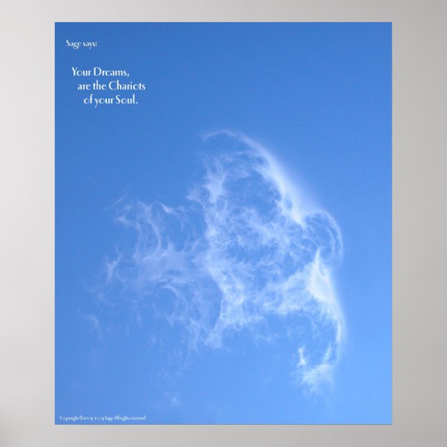 Poster Vos rêves sont les chariots de votre âme (Devant)