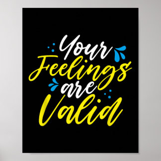 Poster Vos sentiments sont valables - Sensibilisation à l