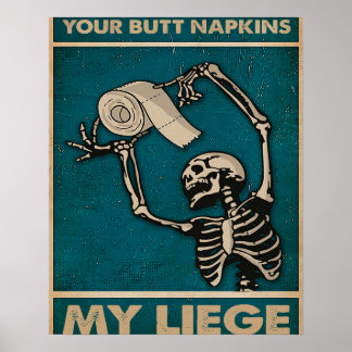 Poster Vos serviettes de cul mon liège - Home Decor Wall