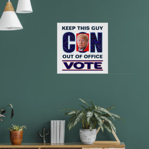 Poster Vote Blue Resist 2024 Prestige Présidentielle