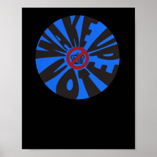 Poster Vote démocrate bleu anti-Trump