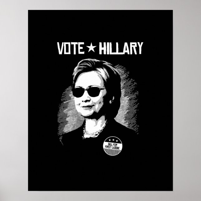 Poster Vote Hillary - Projet de loi pour le Premier Laddi (Devant)