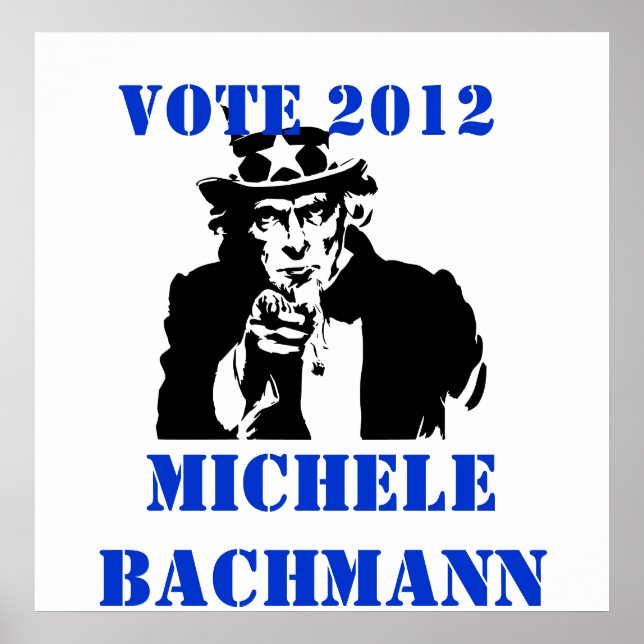 POSTER VOTE MICHELE BACHMANN 2012 (Devant)