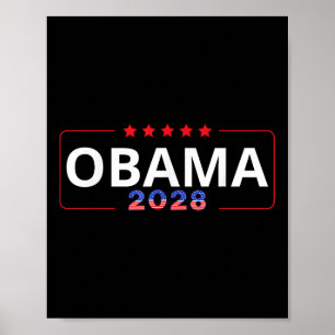 Poster Vote Obama 2028 Retro Obama Président 2028 Obama 2