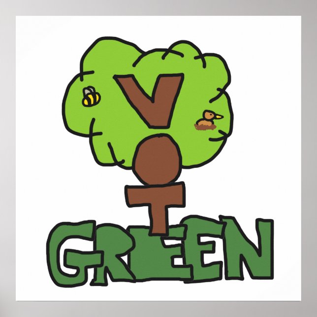Poster Vote Parti Vert (Devant)