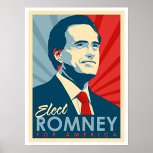 Poster Vote pour Mitt Romney - Il n'est pas un Obama Comm