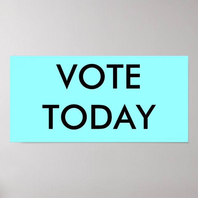POSTER VOTER AUJOURD'HUI (Devant)