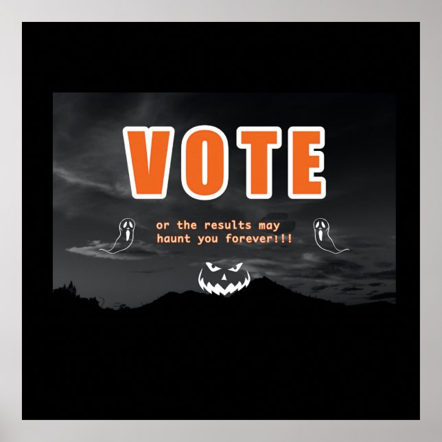 Poster Voter Des Tactiques Peur (Devant)