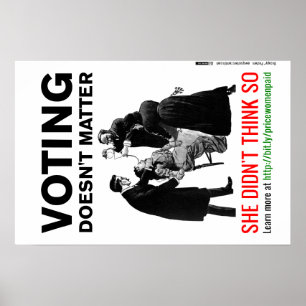 Poster Voter n'a pas d'importance - elle ne le pensait pa