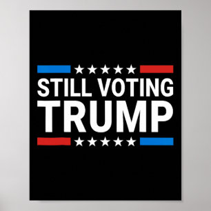 Poster Voter Trump 2024 Drapeau patriotique américain Hom