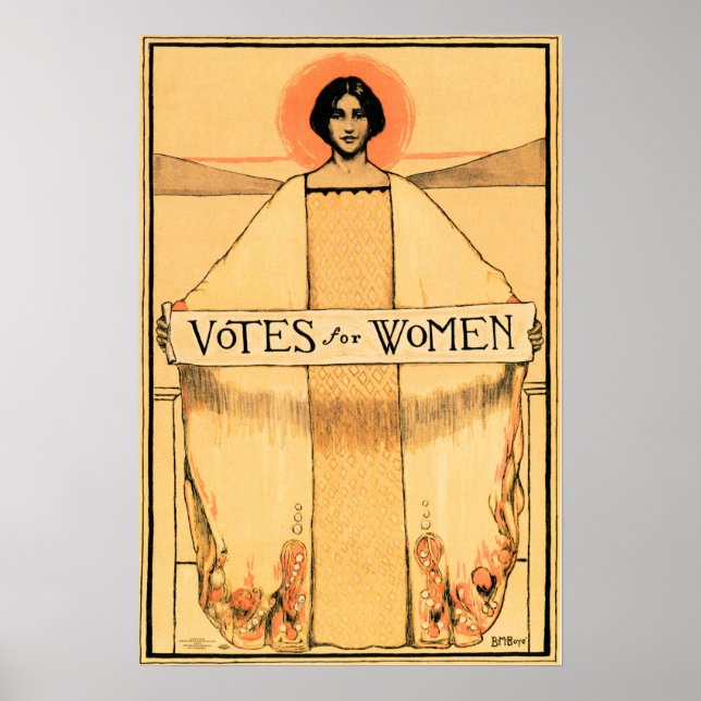 Poster VOTES POUR LES FEMMES 1913 Suffrage américain des  (Devant)