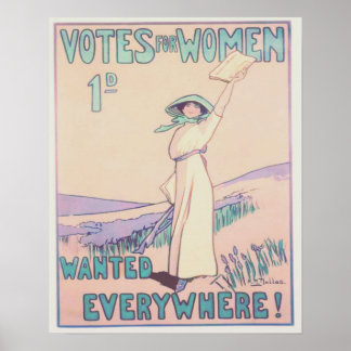 Poster Votes pour les femmes partout