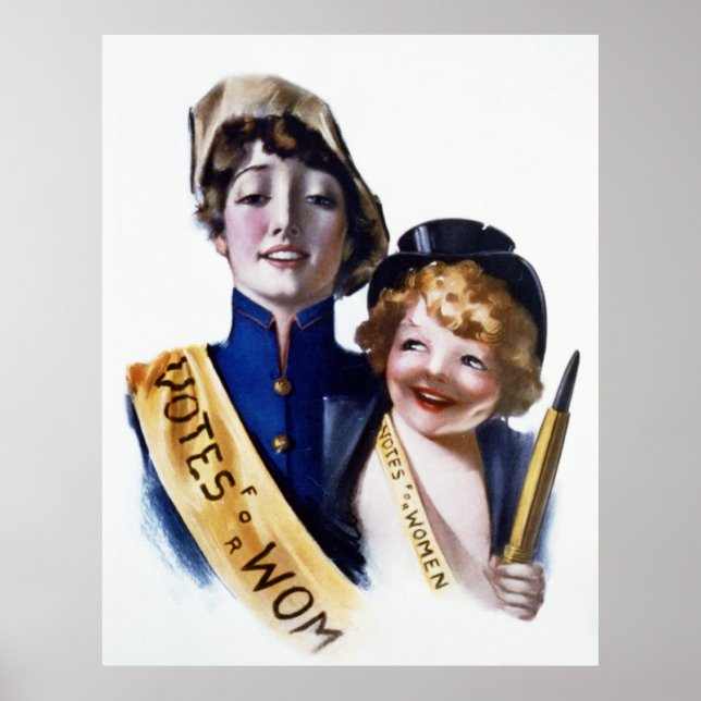 Poster Votes pour les femmes - Suffrage des femmes, 1915 (Devant)