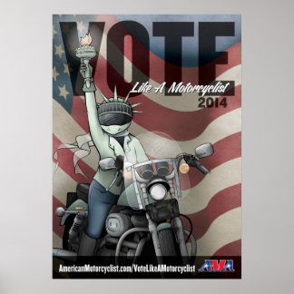 Poster Votez comme un motocycliste
