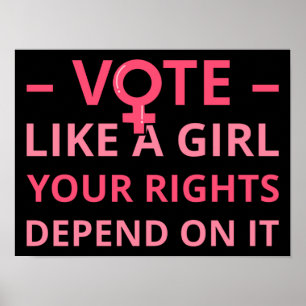 Poster Votez comme une fille, vos droits en dépendent II