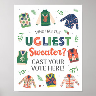 Poster Votez ici pour le Parti de Noël moche