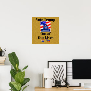 Poster Votez Trump hors de nos vies