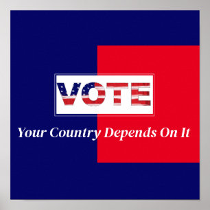 Poster Votez Votre Pays En Dépendance