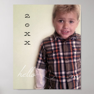 Poster Votre année personnalisée de 8 po x 10 po
