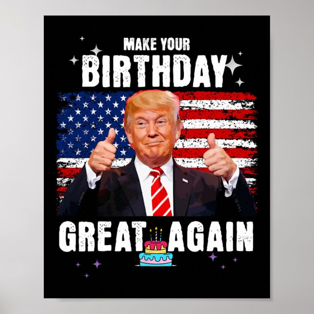 Poster Votre Anniversaire Grand Encore 2024 Élection Amér (Devant)