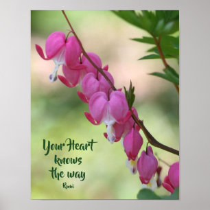 Poster Votre coeur connaît les coeurs saignants Inspirati