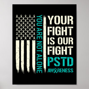 Poster Votre combat est notre combat - Ptsd Sensibilisati