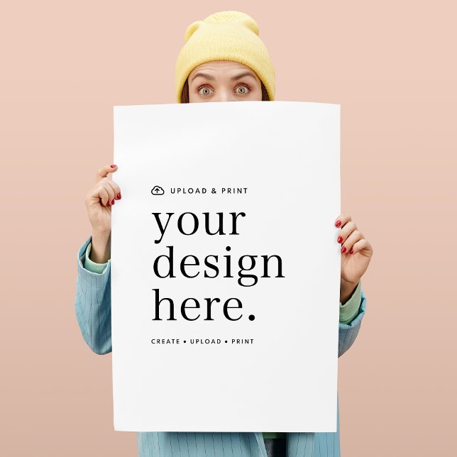 Poster votre design télécharger 18" x 24" Signal (Your own poster creation, simply upload your photo or design artwork from Photoshop, Canva & more!)