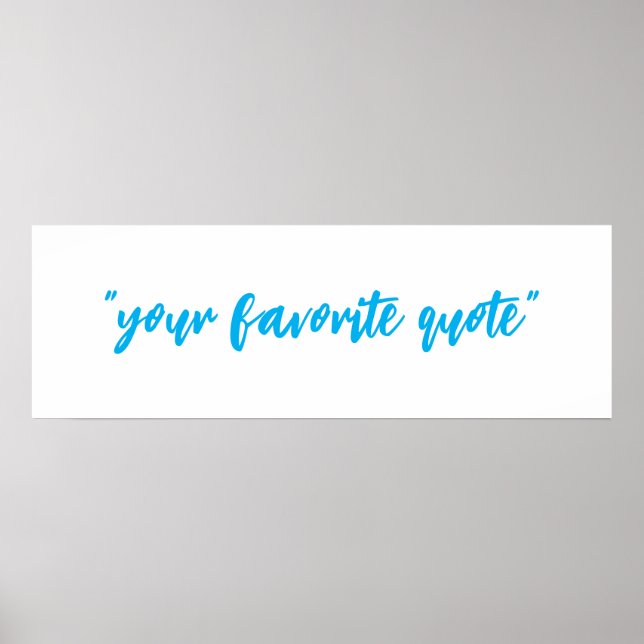 Poster Votre devis, texte personnalisable (Devant)