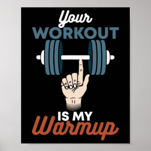 Poster Votre Entraînement Est Mon Chauffage - Gymnase Amu