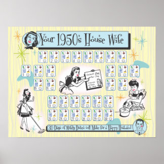 Poster Votre femme de la maison des années 50