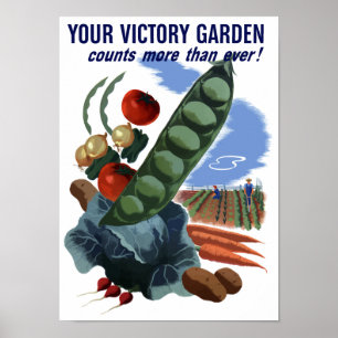 Poster Votre Jardin De La Victoire Compte Plus Que Jamais