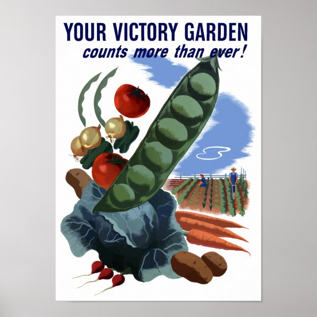 Poster Votre Jardin De La Victoire Compte Plus Que Jamais (Devant)