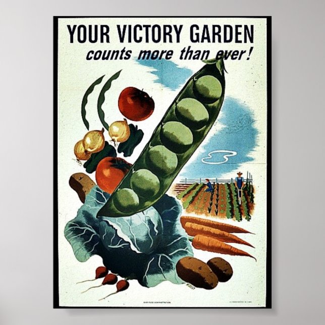 Poster Votre Jardin Victoire (Devant)