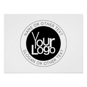 Poster Votre logo d'entreprise et texte éditable moderne