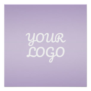 Poster Votre logo & ombre simple moderne Lavande
