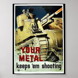 Poster Votre Métal Conserver Le Tir Em