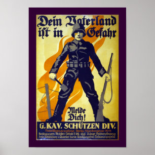 Poster Votre patrie est en danger (la frontière)