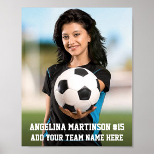 Poster Votre photo personnalisée de football ou de votre