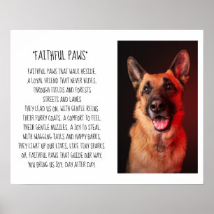 Poster Votre Poème Photo Dog